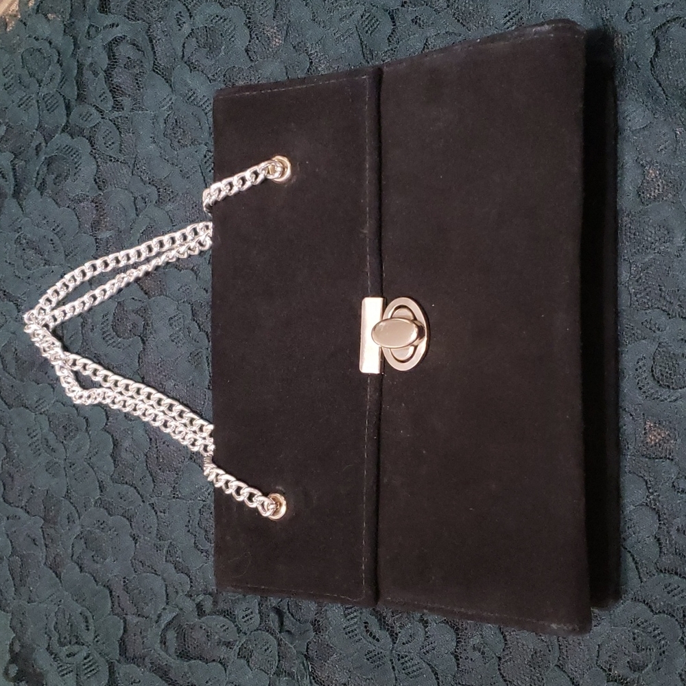 💃🏼🪩🕺Vintage Black Suede Purse